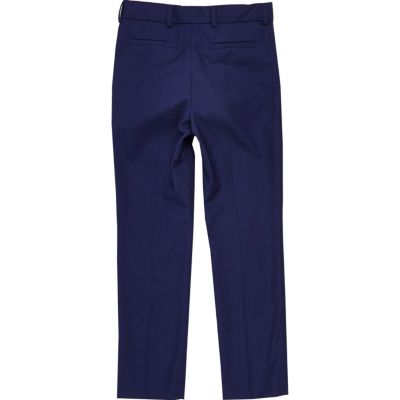Boys blue suit trousers